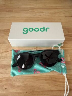 Goodr Professor OG Black Sunglasses NEW